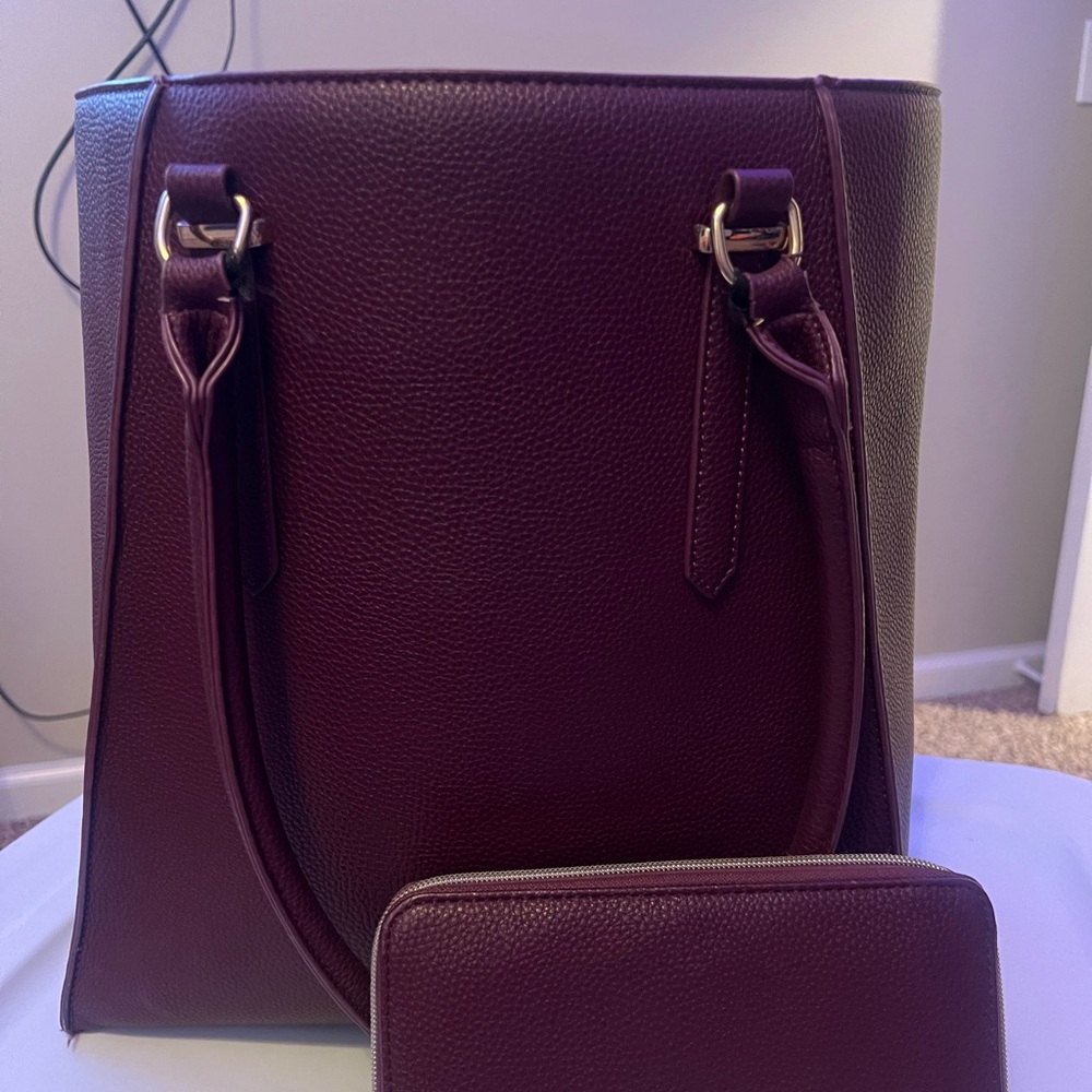 Initials bag and matching wallet